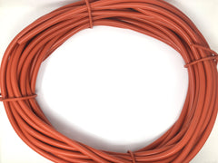 1/8" Diameter Stock Silicone Rubber Round Cord 100 Feet - 70 Durometer - Red