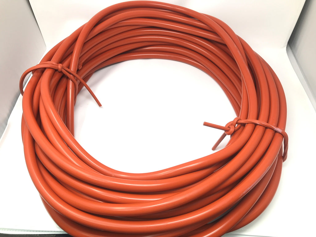 1" Diameter Stock Silicone Rubber Round Cord 100 Feet - 70 Durometer - Red