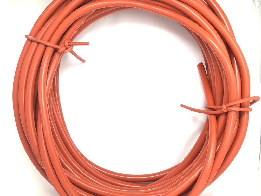 1" Diameter Stock Silicone Rubber Round Cord 100 Feet - 70 Durometer - Red