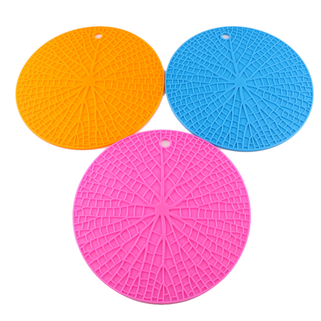 Silicone Pot Holders Trivets Mat Multipurpose Round Pot Holders