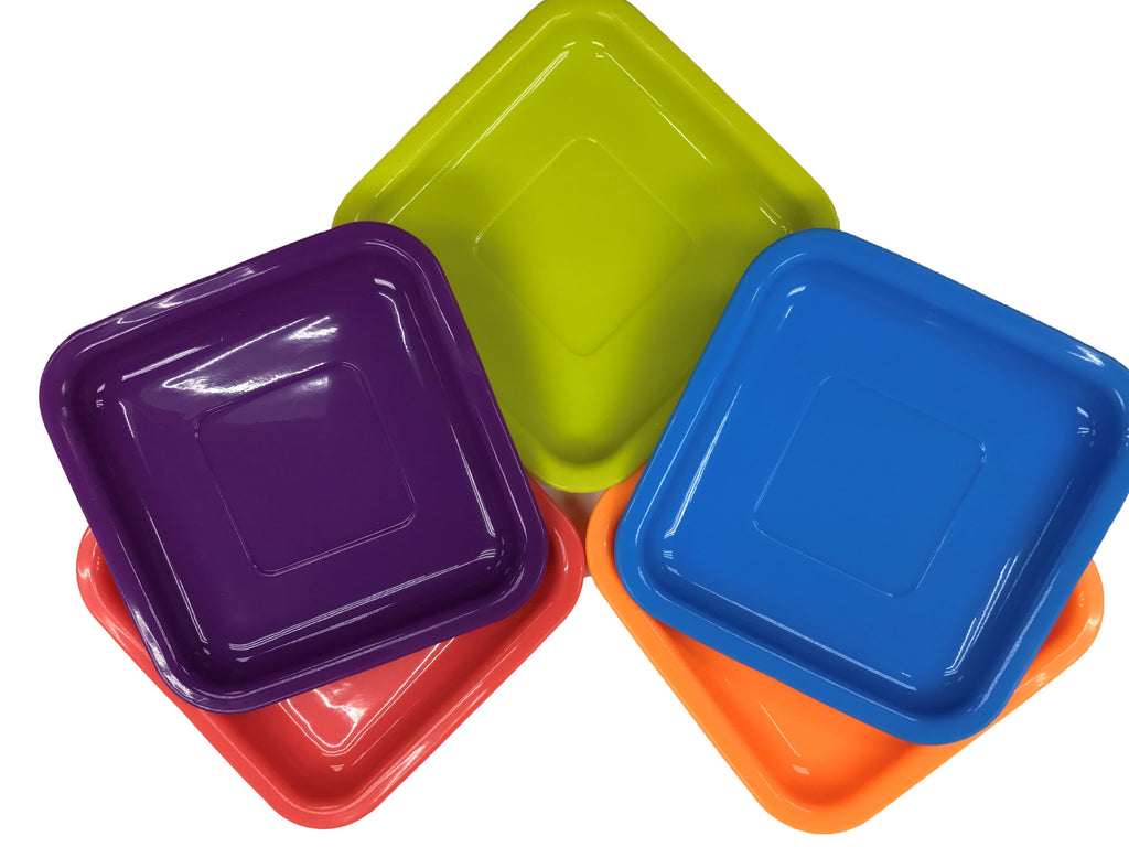 Reusable Silicone Square Dish 6 Inch 10 x 2 pcs Set