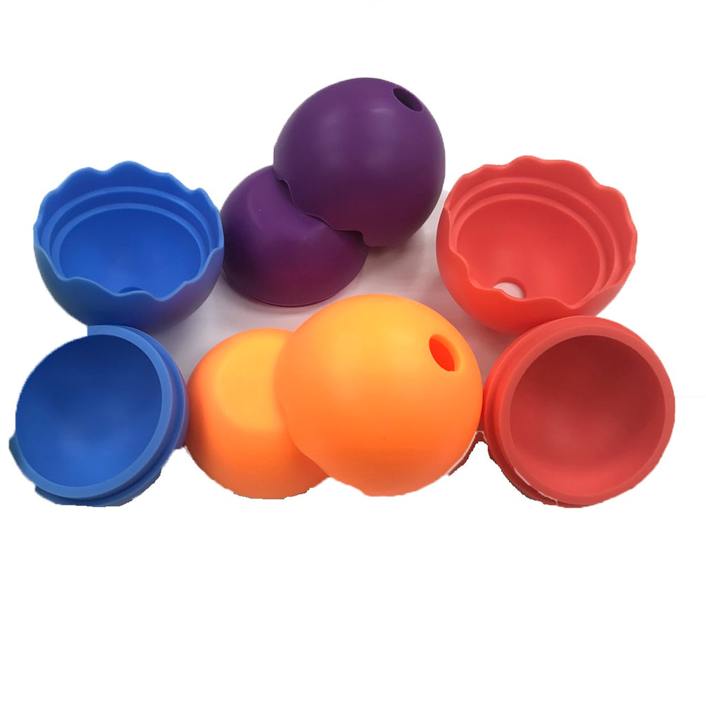 Reusable Egg Shape Silicone Ice Mold for Craft Whiskey, Cocktails, Popsicle, Scotch Drinks, Iced Coffee, Iced Tea  25 pcs