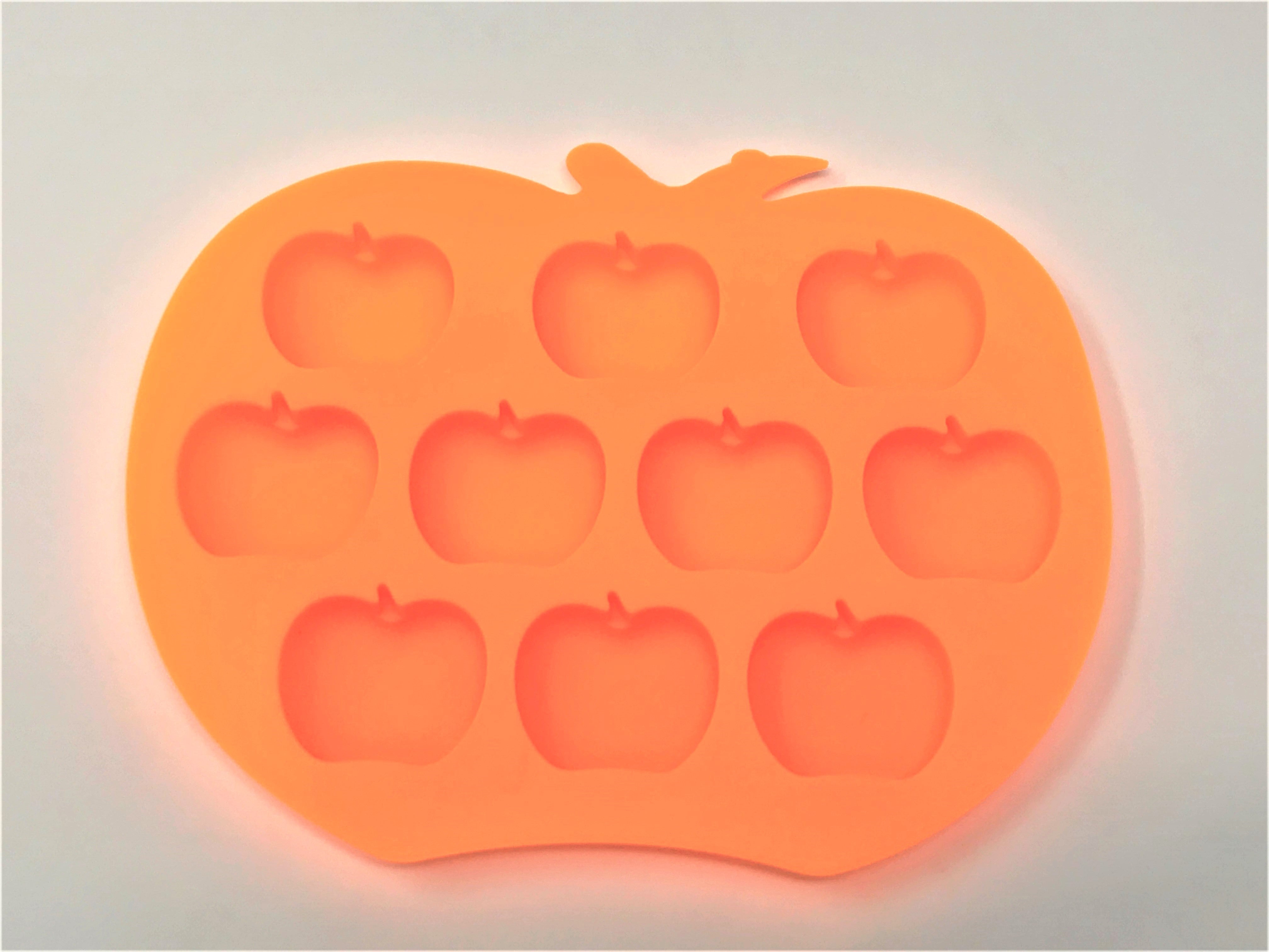 Silicone Apple Shape Ice Mold Tray - 25 pcs