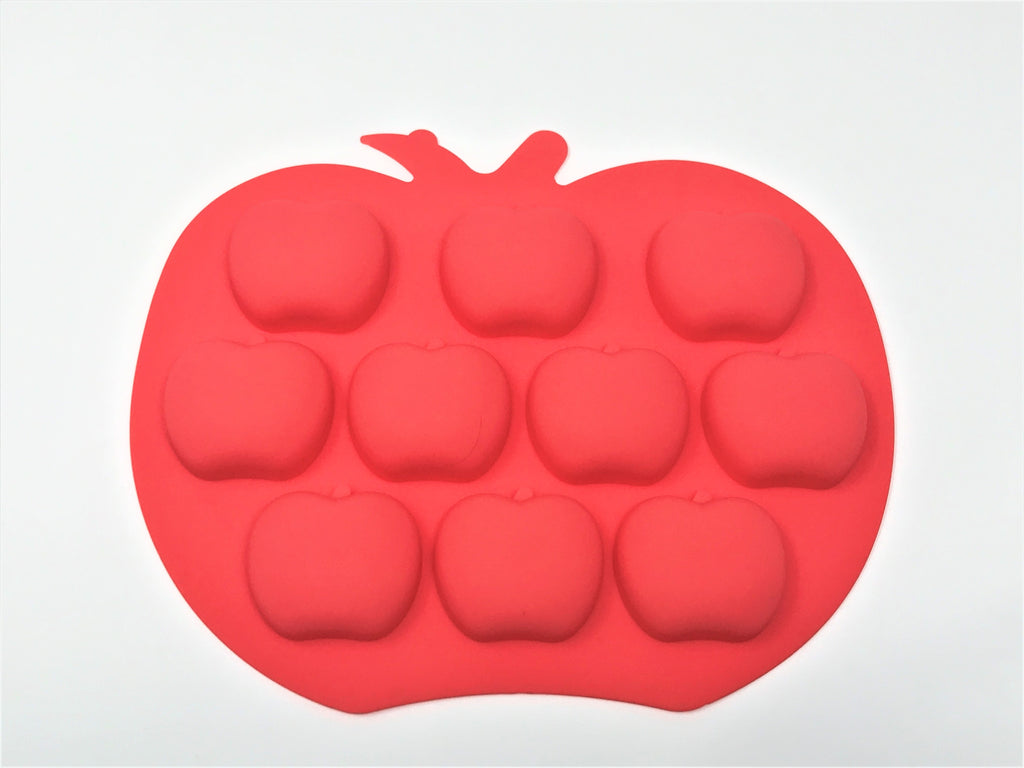 Silicone Apple Shape Ice Mold Tray - 25 pcs