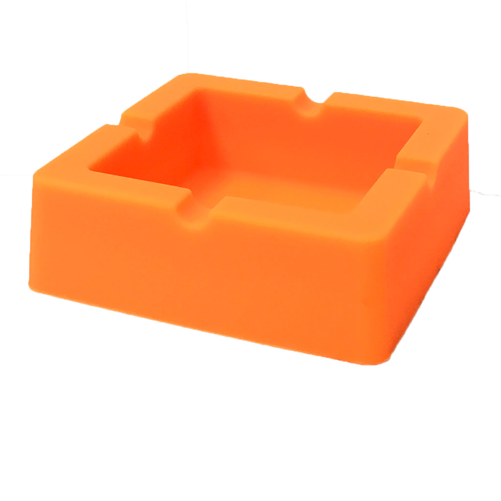 Great Looking Durable Silicone Square Ash Tray 3.4" x 3.4" x 1.10" - 1 Pc