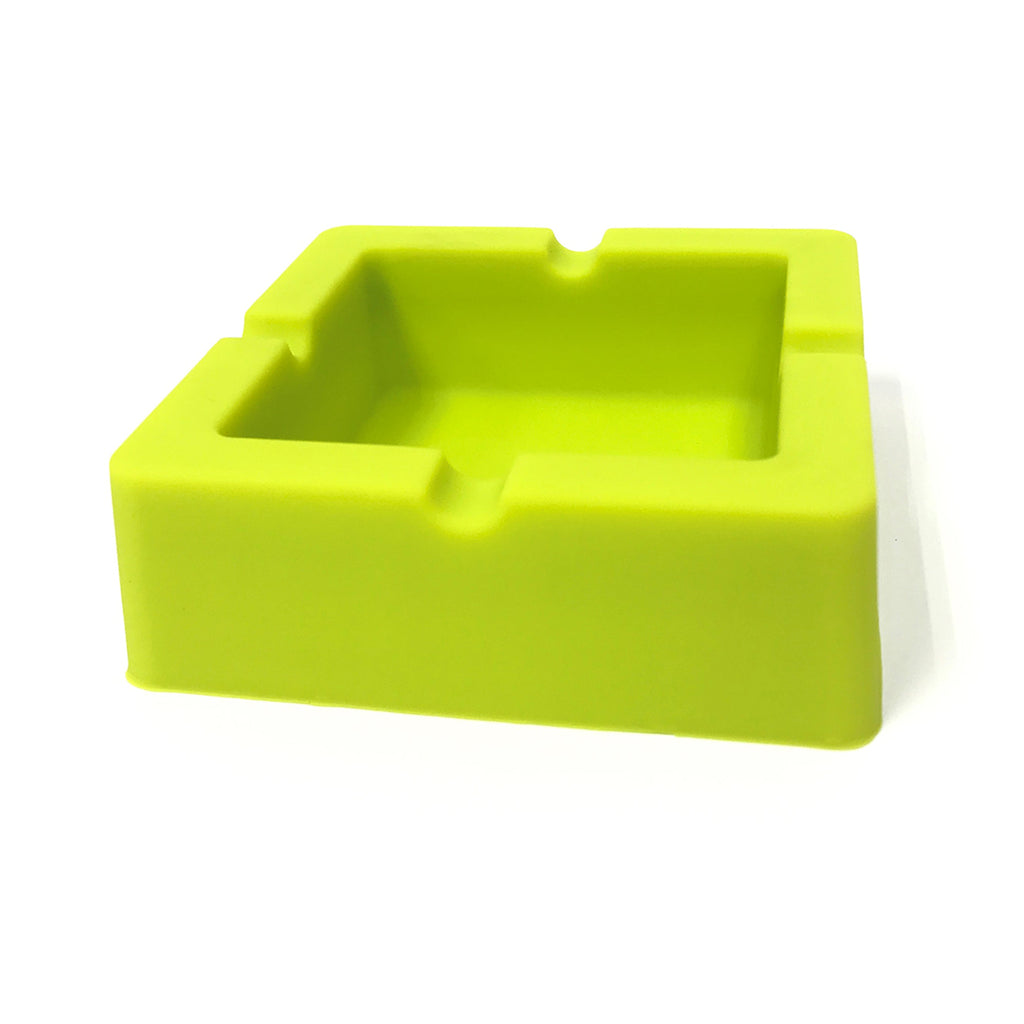 Great Looking Durable Silicone Square Ash Tray 3.4" x 3.4" x 1.10" - 1 Pc