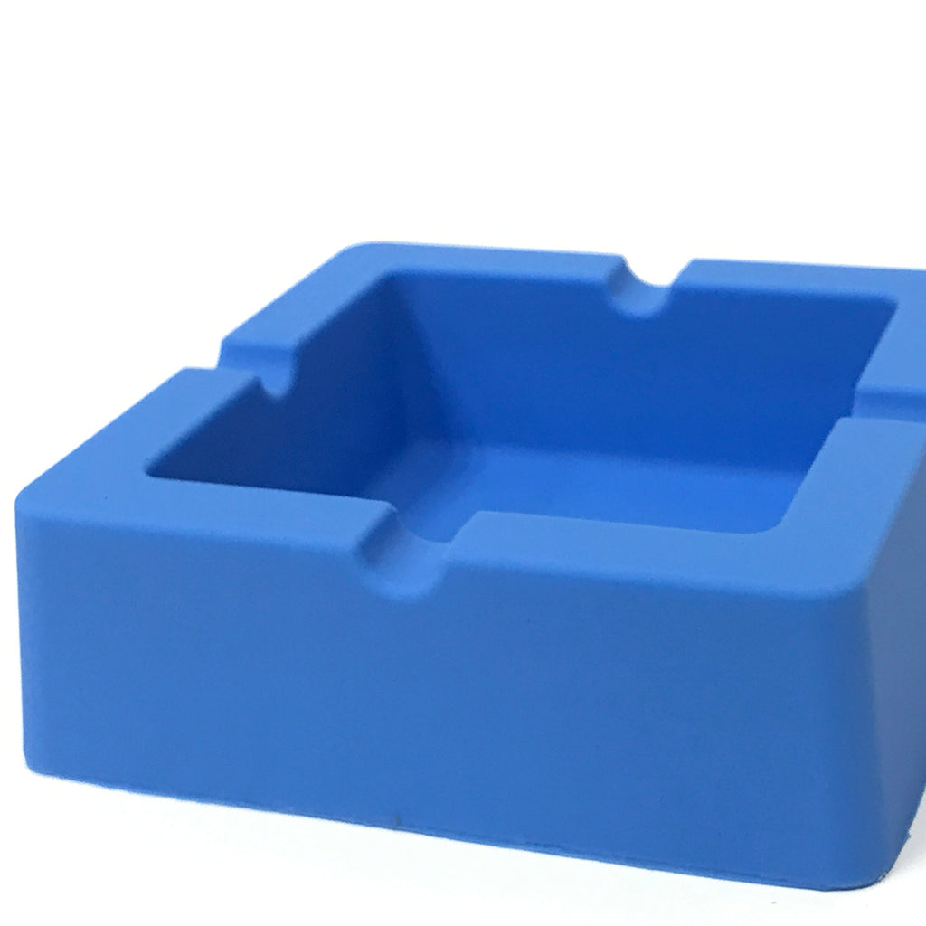 Great Looking Durable Silicone Square Ash Tray 3.4" x 3.4" x 1.10" - 1 Pc