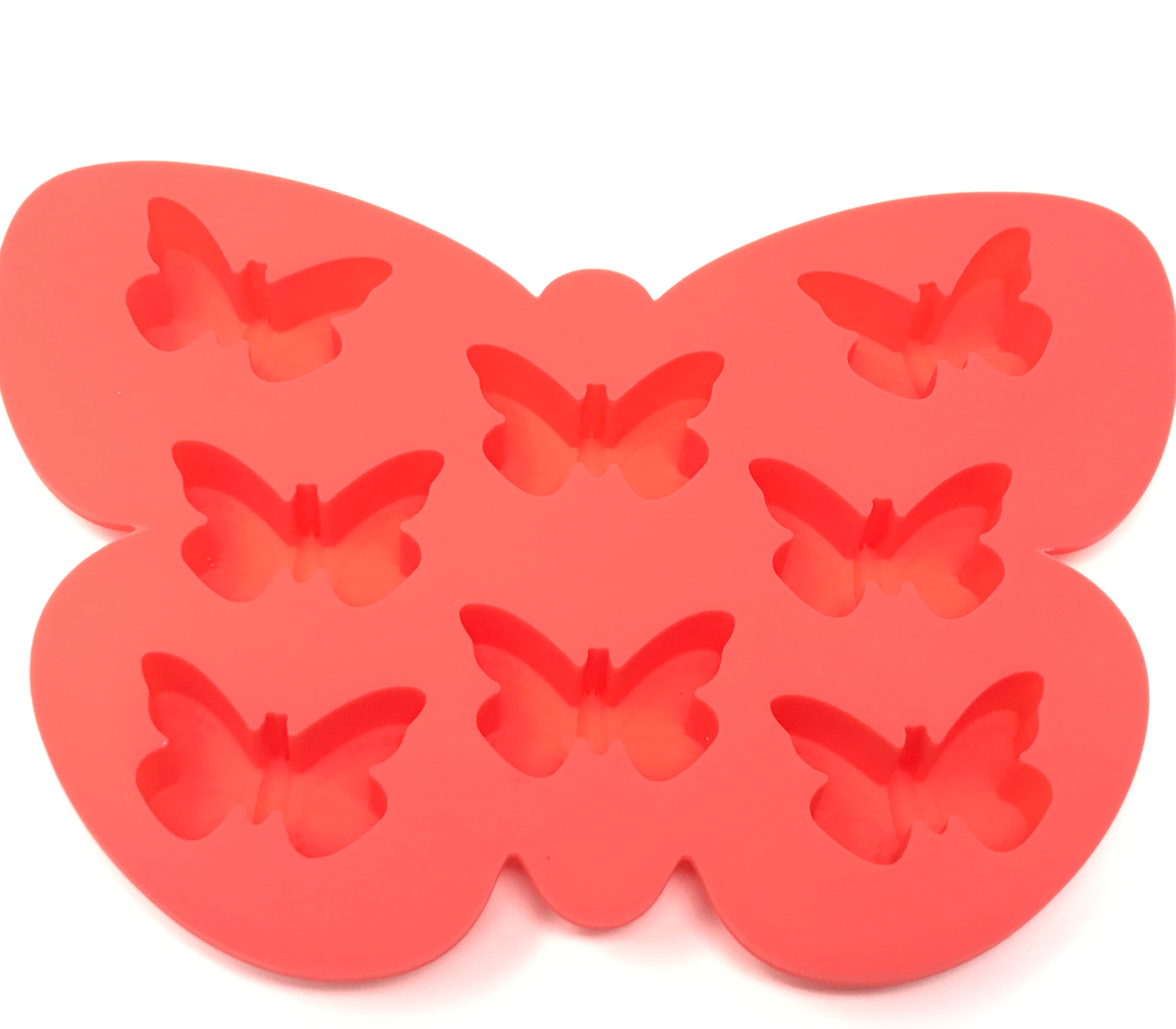 BusyPet Butterfly Ice Cube Tray (2 Pcs) Craft Ice Cube Molds Butterfly Molds Silicone Ice Cube Tray Shapes Butterfly Molds for Chocolate Cute Ice Cube Tray