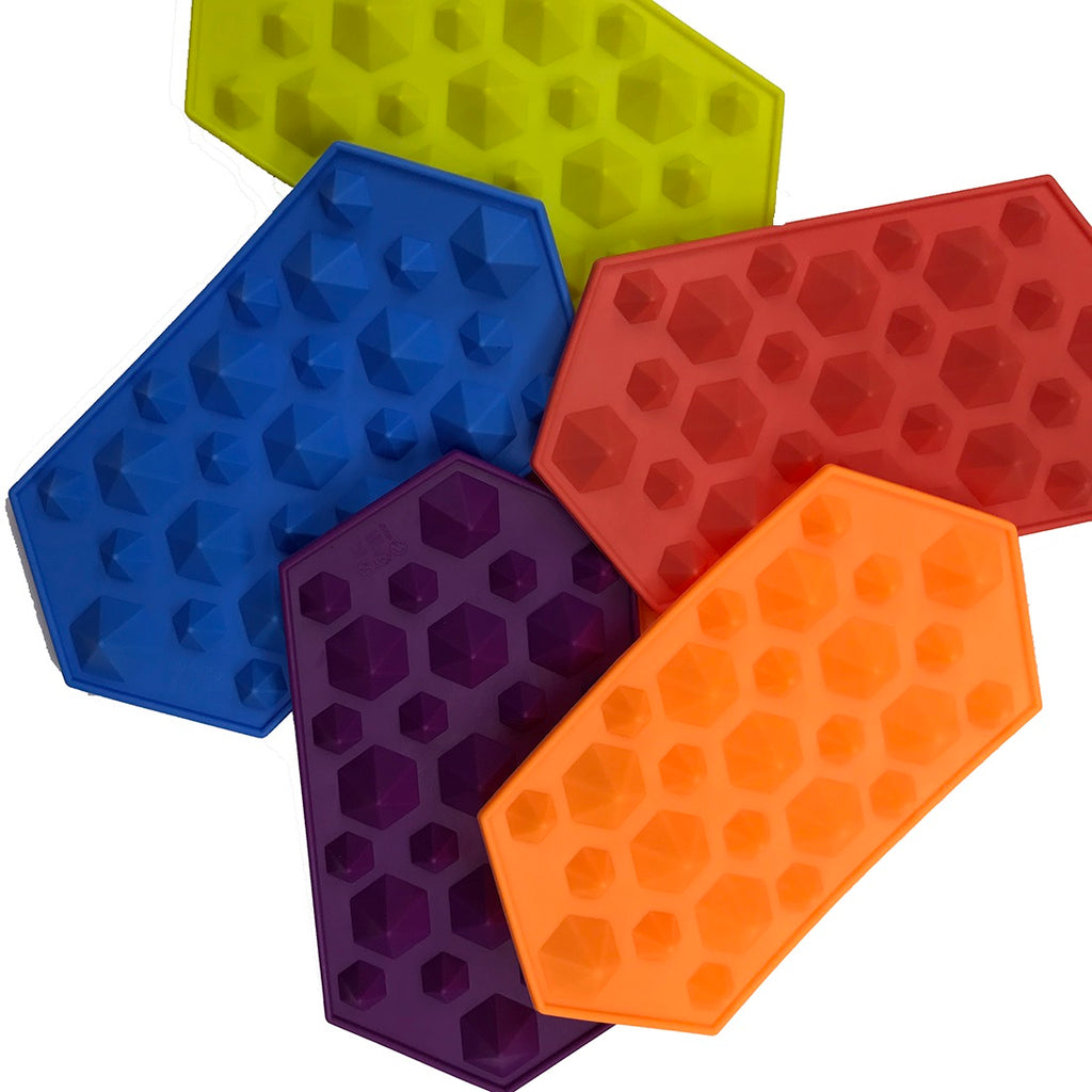 Silicone Ice Mold Tray for Diamond Shape Ice Cube - 10 x 2 pcs Set