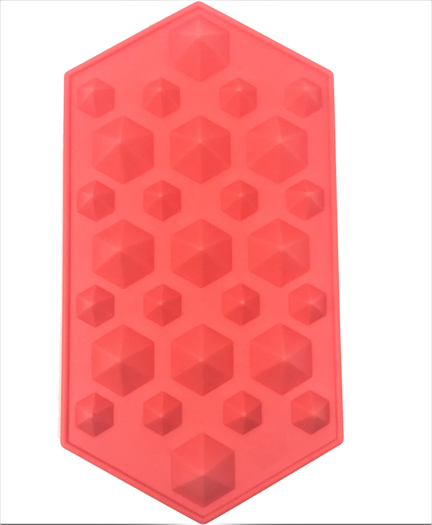 Silicone Ice Mold Tray for Diamond Shape Ice Cube - 10 x 2 pcs Set