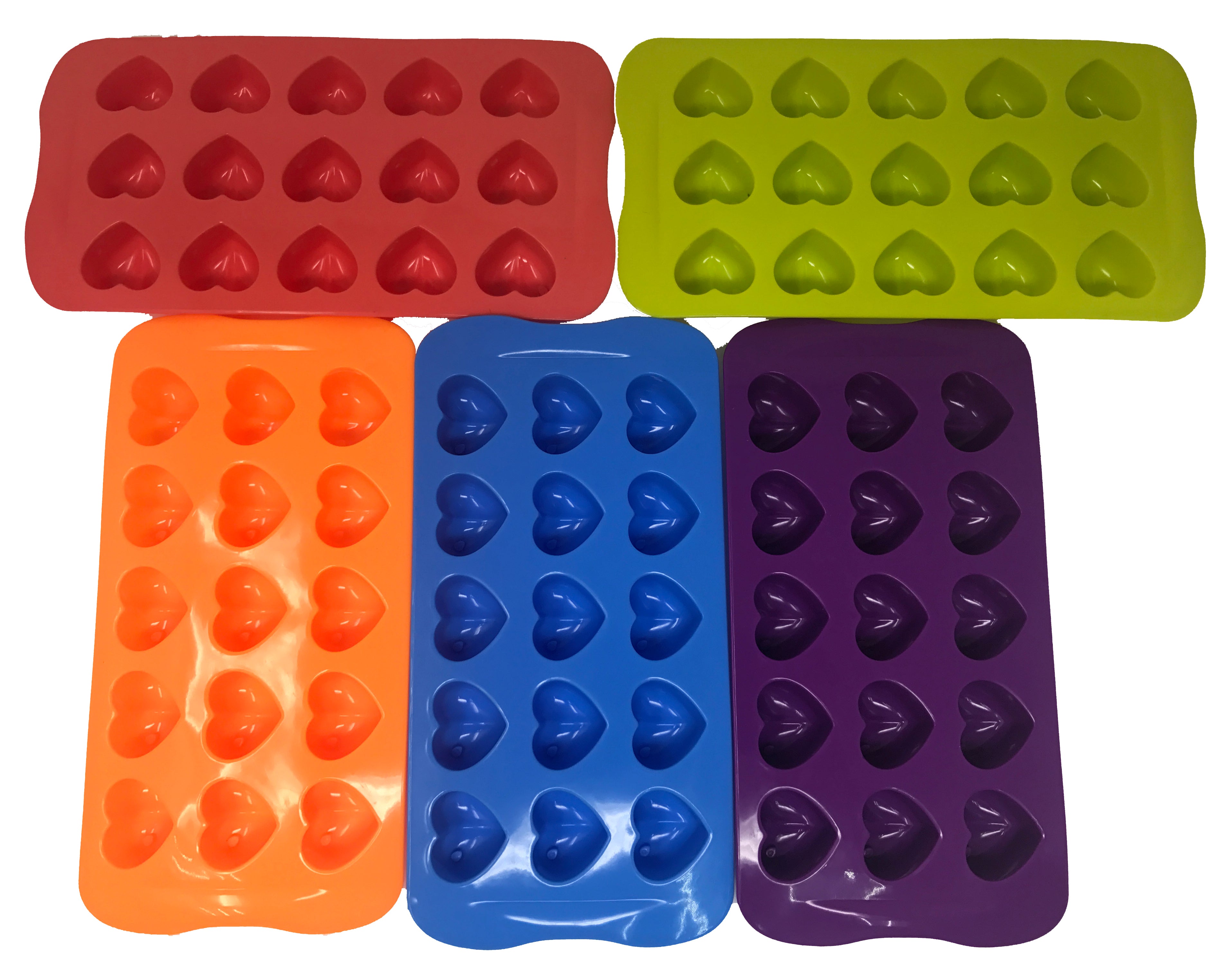 Silicone Heart Shape Chocolate , Candy Mold -25 Pcs