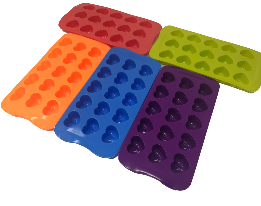 Silicone Heart Shape Chocolate , Candy Mold -25 Pcs