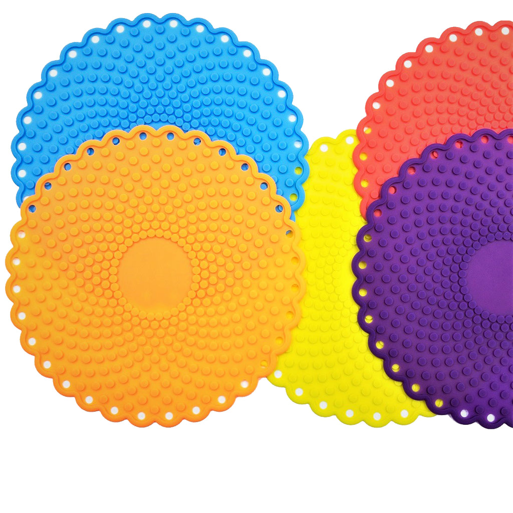 Multicolor Silicone Silicon Round Hot Mat