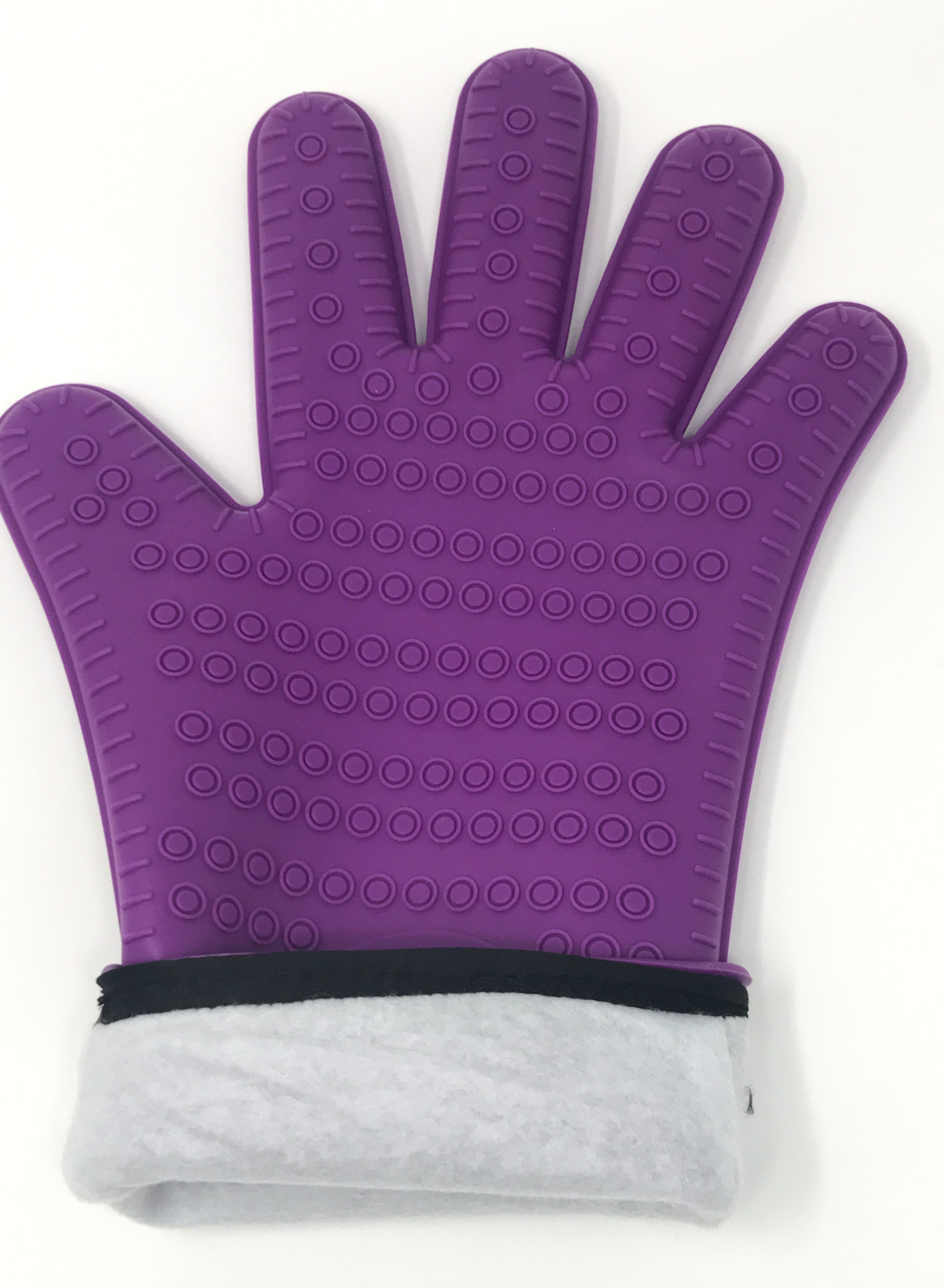 2 Pack Cute Owl Silicone Oven Mitts – Heat Resistant To 240°C (Purple)