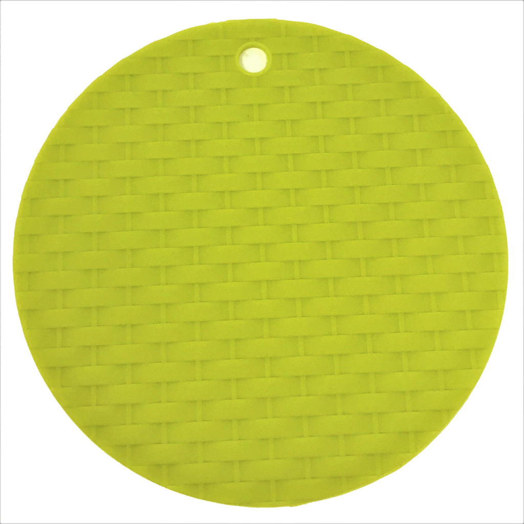 Silicone Round Knit Cup Hot Pad 6 x 4 Pcs Set