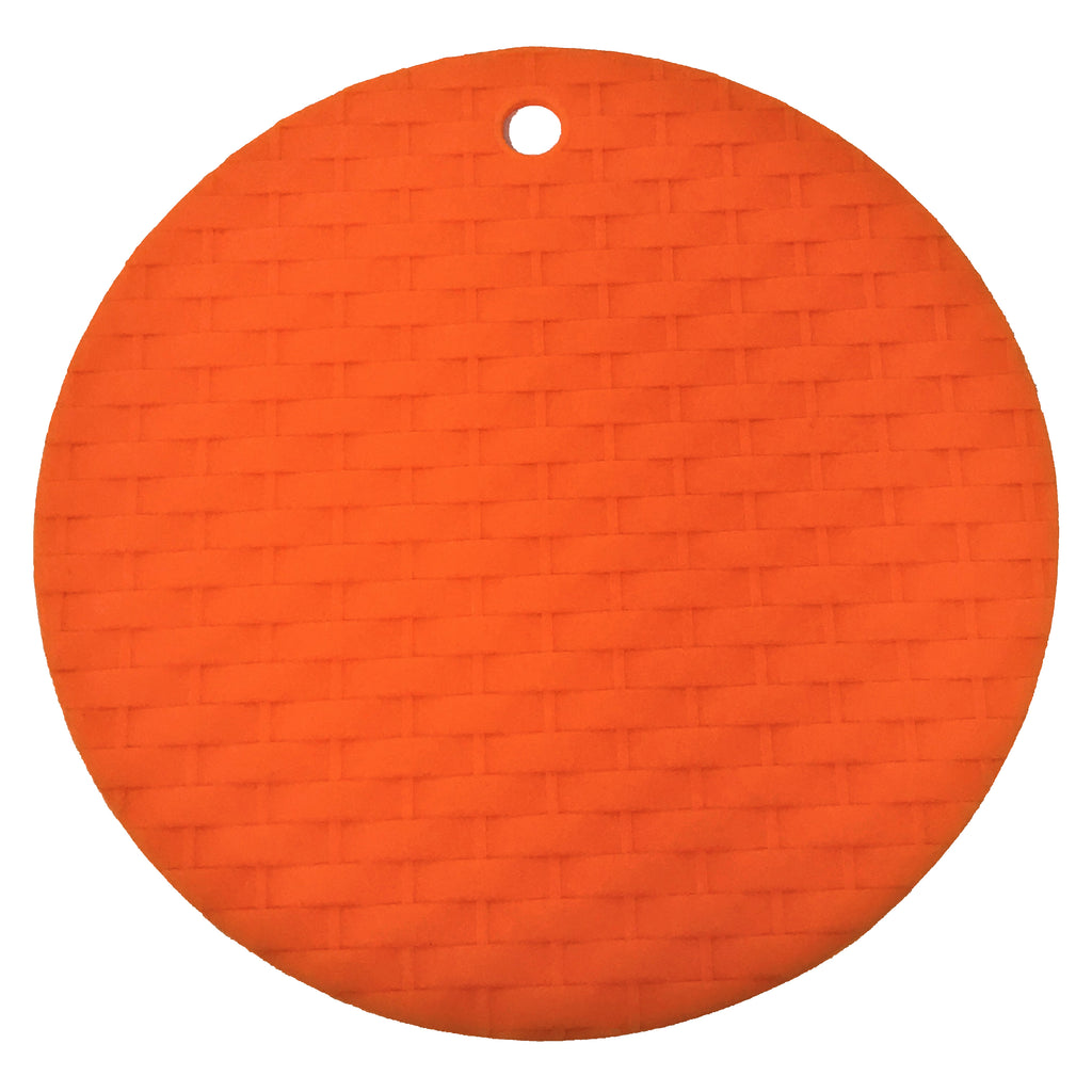 Silicone Round Knit Cup Hot Pad 6 x 4 Pcs Set