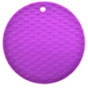 Silicone Round Knit Cup Hot Pad 6 x 4 Pcs Set