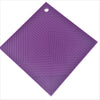 Silicone Square Mat, Pot Holder, Trivet, Jar Opener, Non Slip Heat Reistant Hot Pad - 6 x 4 pcs set