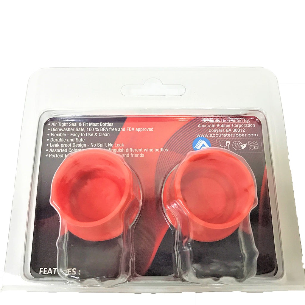 Reusable Silicone Wine Bottle Cap 2 pcs each - 40 Pcs