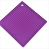 Silicone Square Mat, Pot Holder, Trivet, Jar Opener, Non Slip Heat Reistant Hot Pad - 6 x  4 pcs set